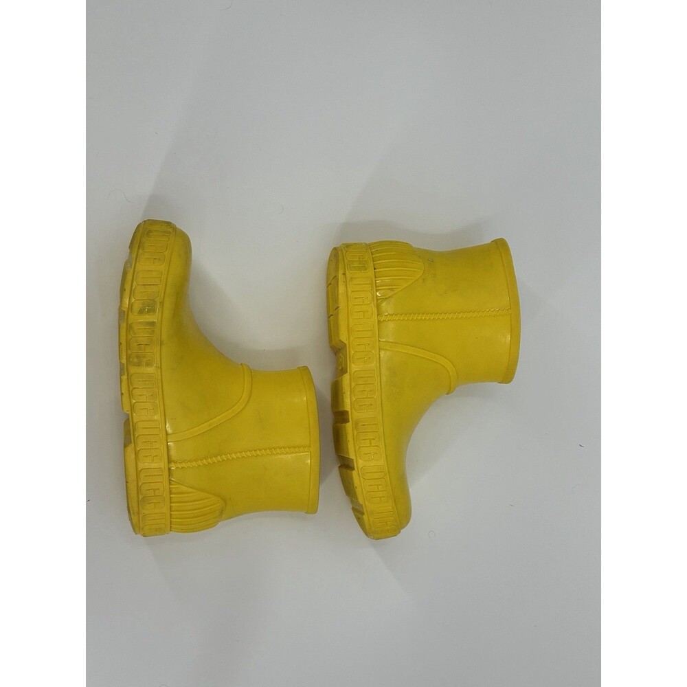 BIG KIDS CANARY YELLOW UGG DRIZLITA RAIN SNOW BOOTS 1130361K Size 5